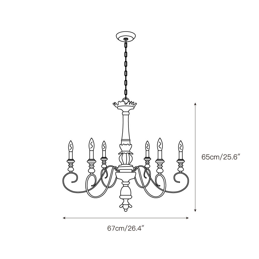 Poppe Wooden Chandelier