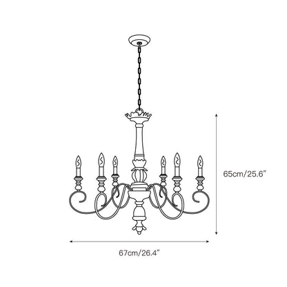 Poppe Wooden Chandelier
