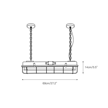 Porringer Linear Industrial Pendant Lamp