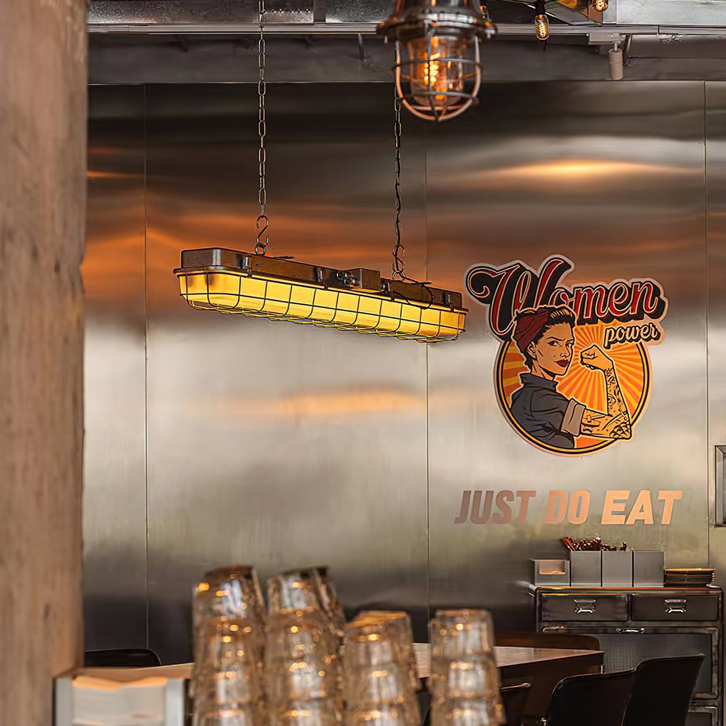 Porringer Linear Industrial Pendant Lamp