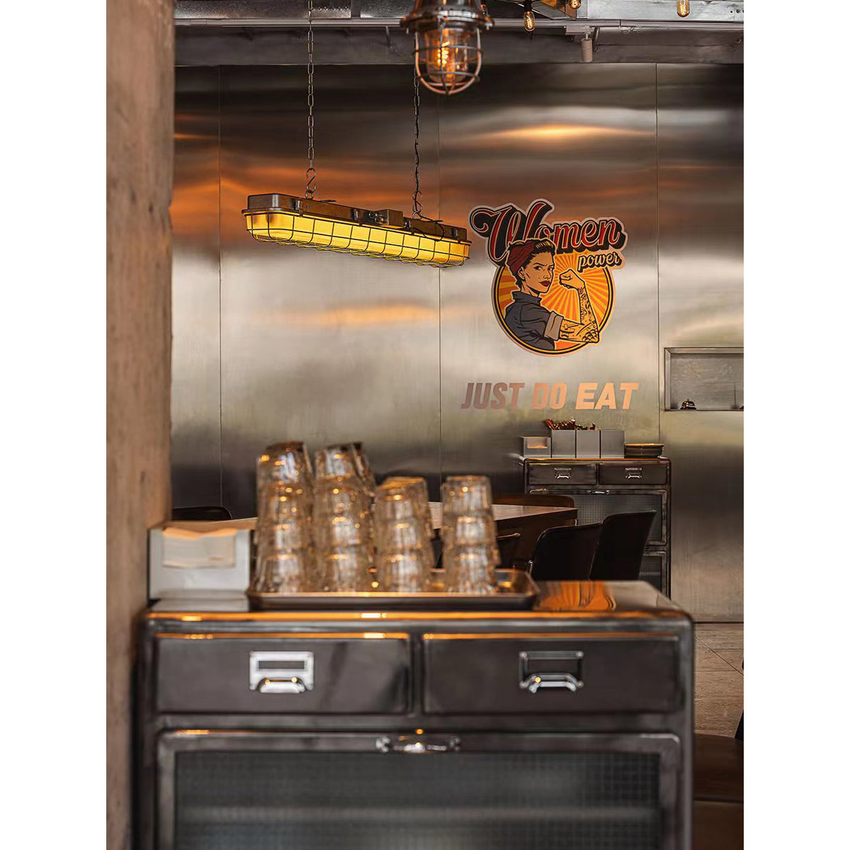Porringer Linear Industrial Pendant Lamp