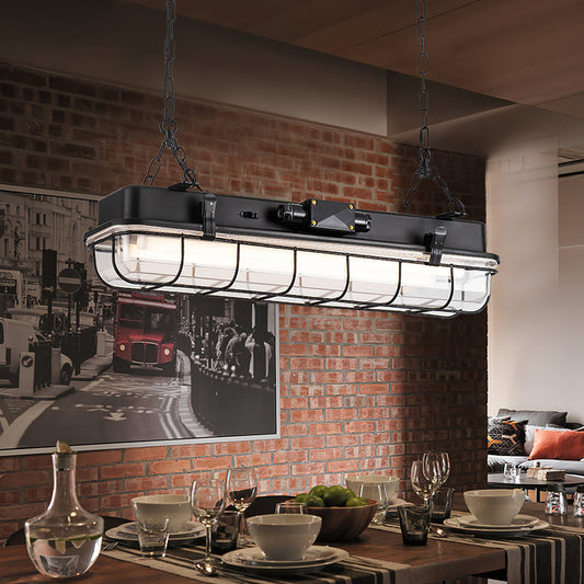 Porringer Linear Industrial Pendant Lamp