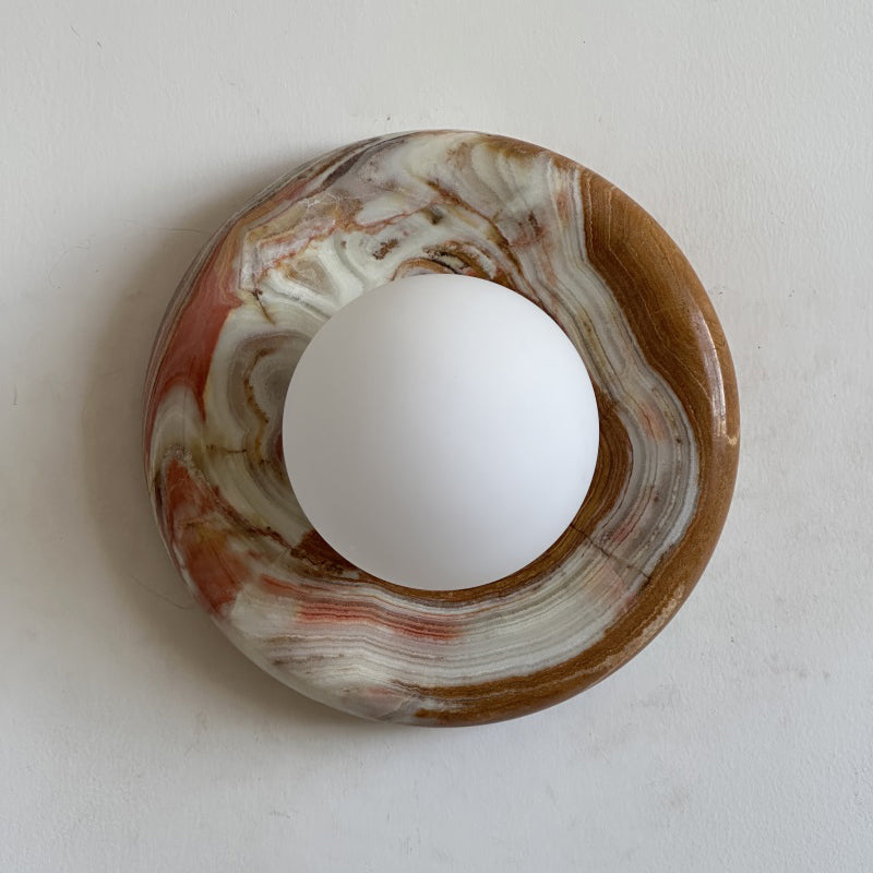 Orli Cyan Onyx Sconce