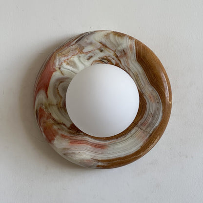 Orli Cyan Onyx Sconce