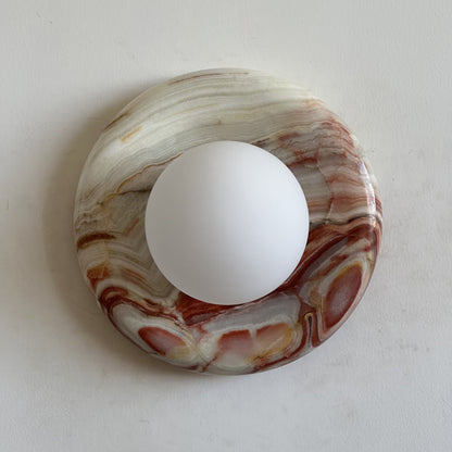 Orli Cyan Onyx Sconce