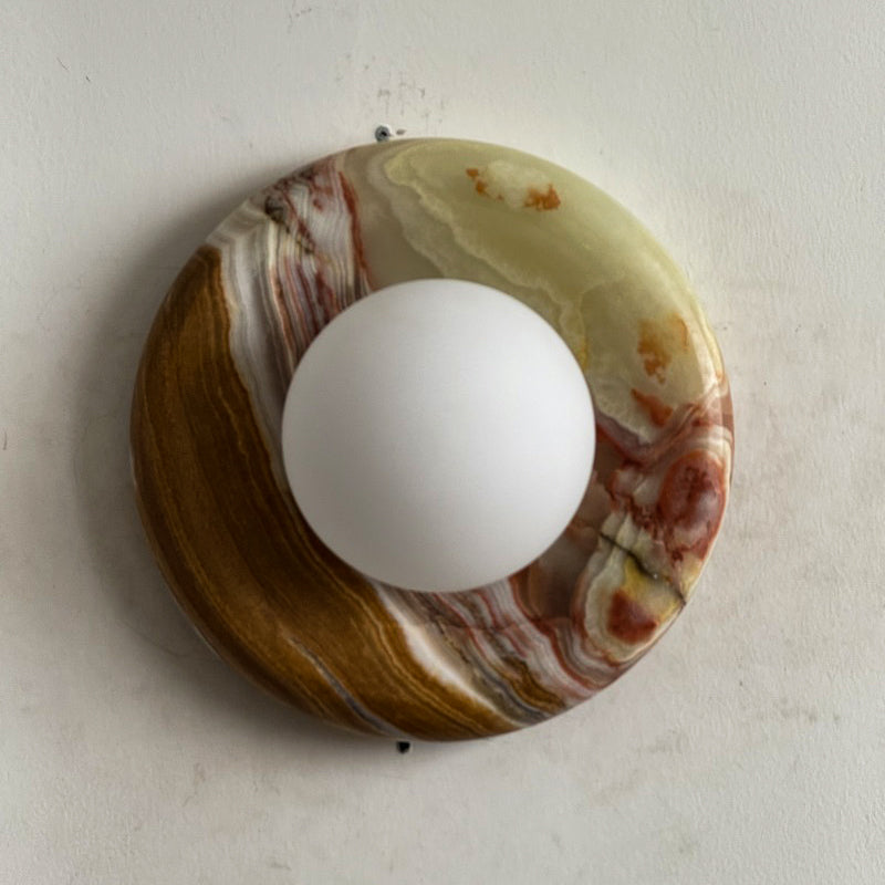 Orli Cyan Onyx Sconce