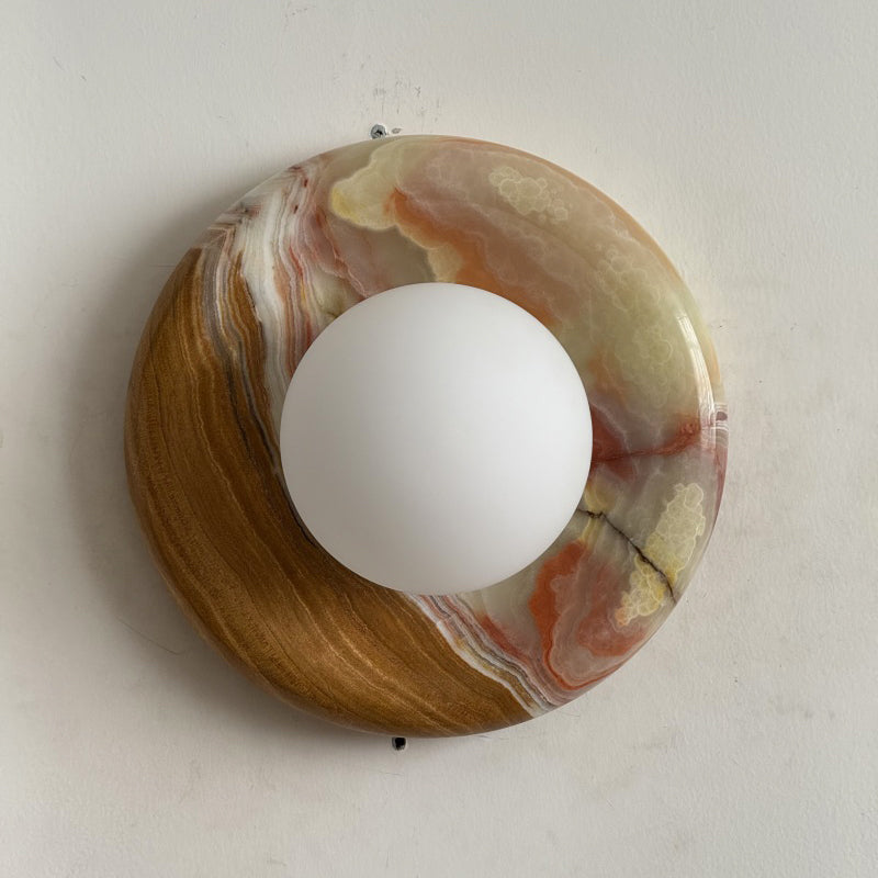 Orli Cyan Onyx Sconce