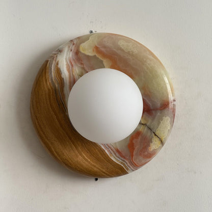 Orli Cyan Onyx Sconce