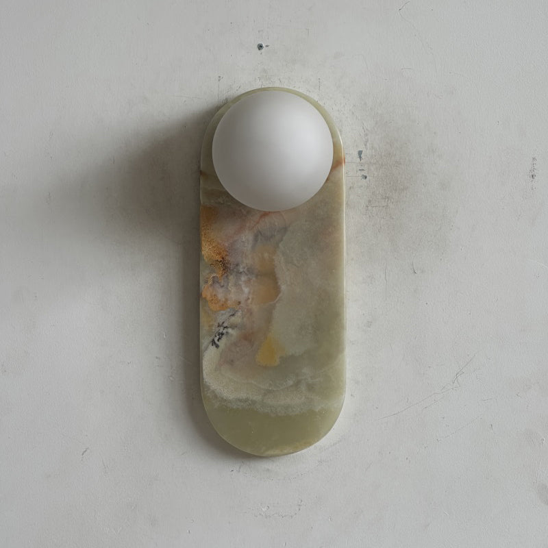 Lucie Cyan Onyx Sconce ∅ 4.7″ x H 12.6″