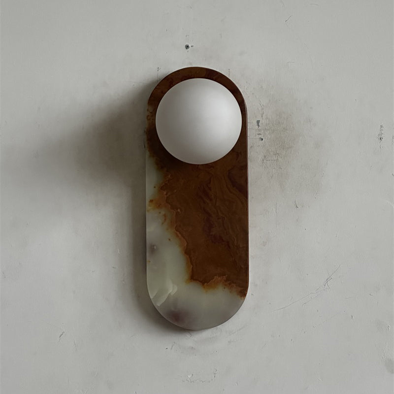 Lucie Cyan Onyx Sconce ∅ 4.7″ x H 12.6″