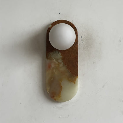 Lucie Cyan Onyx Sconce ∅ 4.7″ x H 12.6″