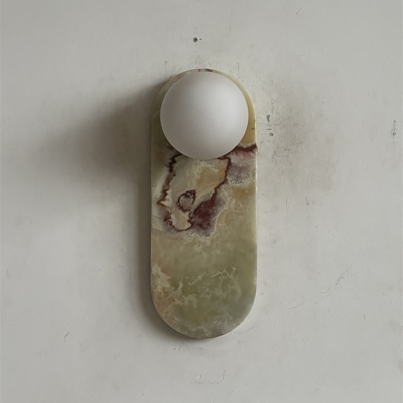 Lucie Cyan Onyx Sconce ∅ 4.7″ x H 12.6″