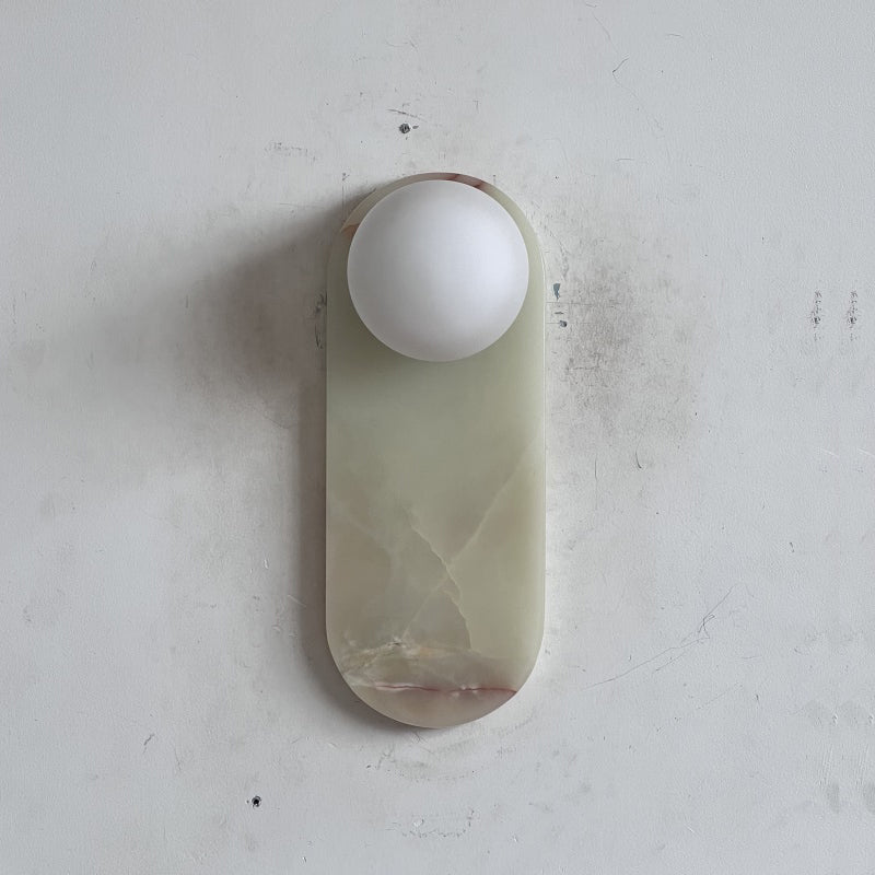 Lucie Cyan Onyx Sconce ∅ 4.7″ x H 12.6″
