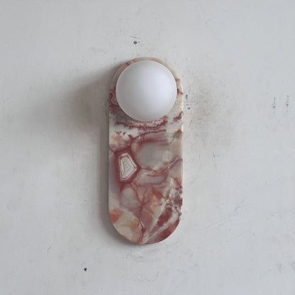 Lucie Cyan Onyx Sconce ∅ 4.7″ x H 12.6″