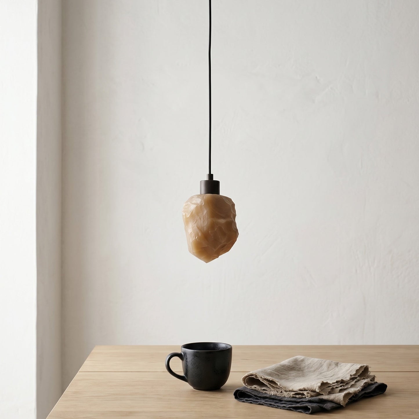 Solstice Nugget Alabaster Pendant Lamp