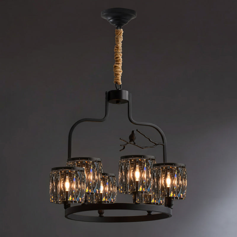 Crystal Bird Chandelier