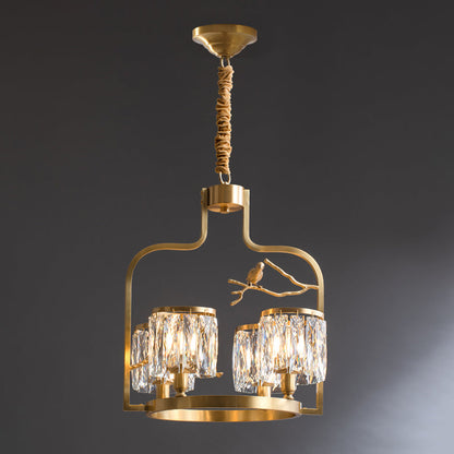 Crystal Bird Chandelier