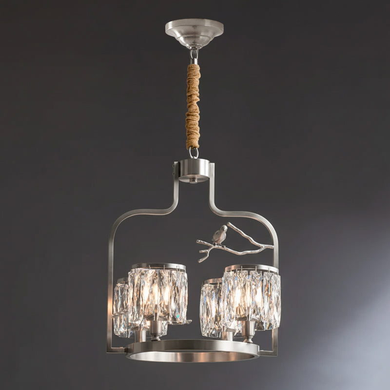 Crystal Bird Chandelier