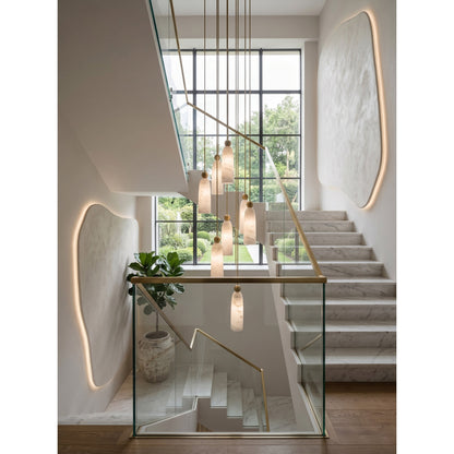 Figure Spanish Alabaster Pendant Light