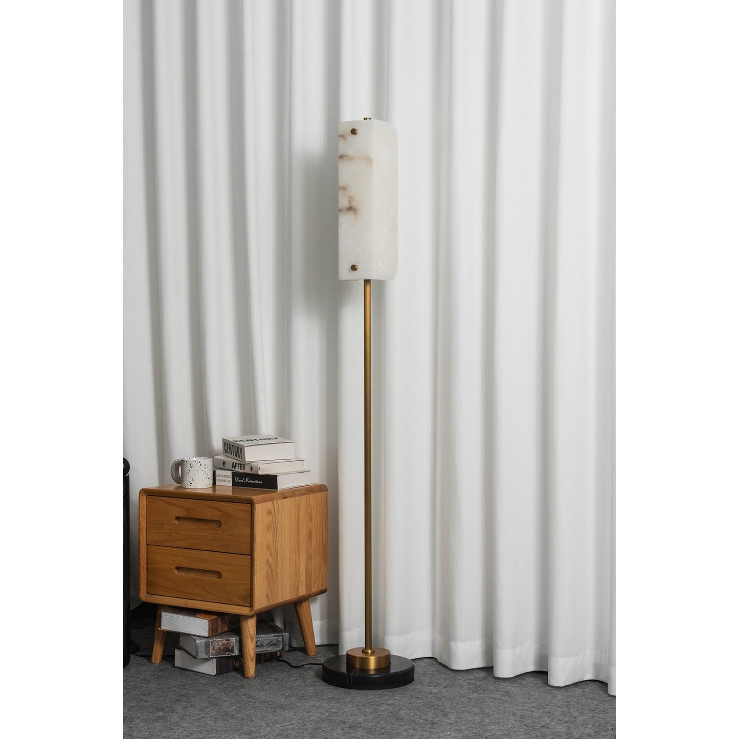 Years Alabaster Floor Lamp