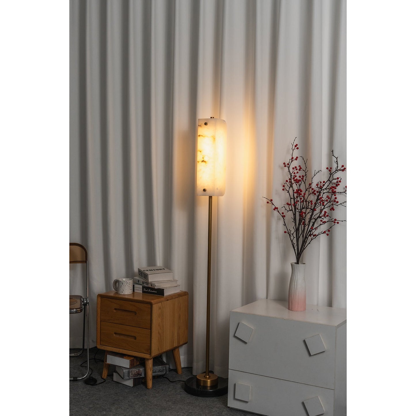 Years Alabaster Floor Lamp
