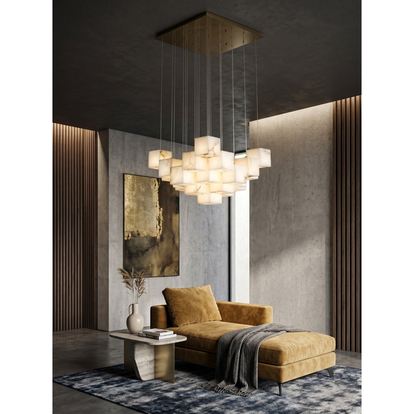 Alabaster Box Chandelier