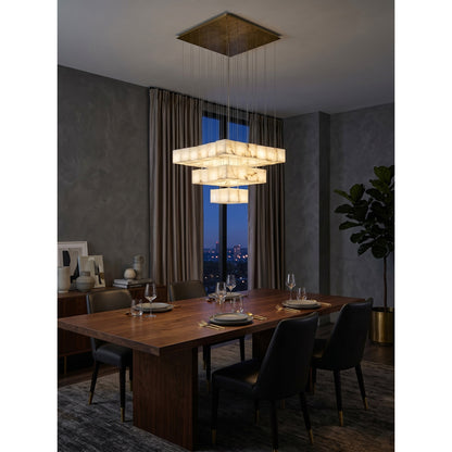 Alabaster Box Chandelier