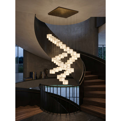 Alabaster Box Chandelier