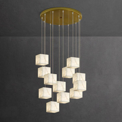Alabaster Box Chandelier