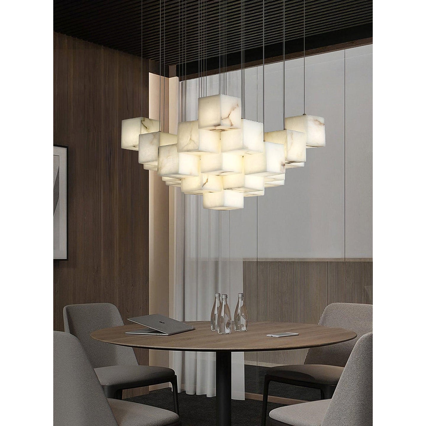 Alabaster Box Chandelier