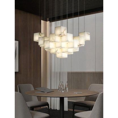 Alabaster Box Chandelier