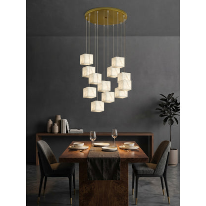 Alabaster Box Chandelier