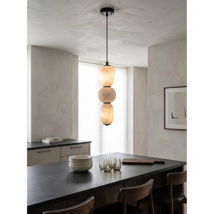 Alabaster Pendulous Pearl Pendant Lamp
