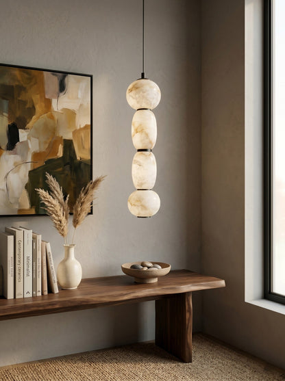 Alabaster Pendulous Pearl Pendant Lamp