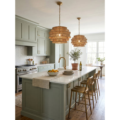 Antigua Rattan Drum Pendant Lamp