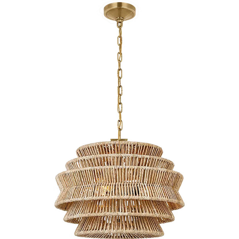 Antigua Rattan Drum Pendant Lamp
