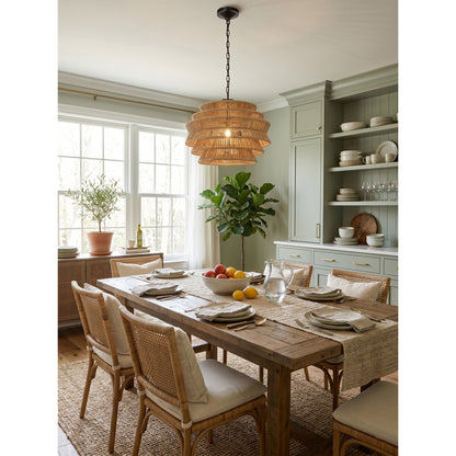 Antigua Rattan Drum Pendant Lamp