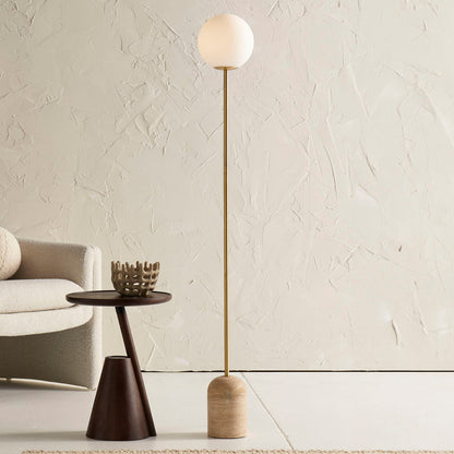 Aseneth Travertine Floor Lamp