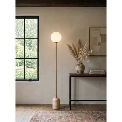 Aseneth Travertine Floor Lamp