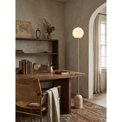 Aseneth Travertine Floor Lamp