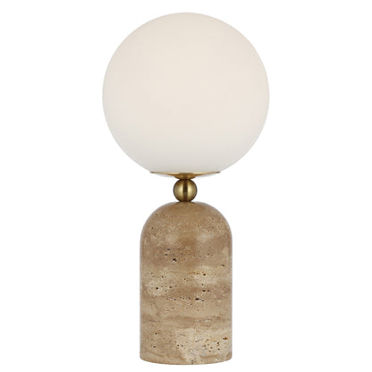 Aseneth Travertine Table Lamp