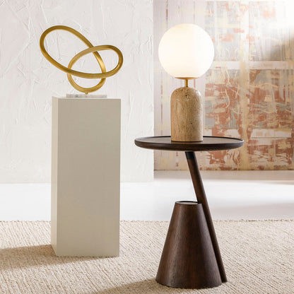 Aseneth Travertine Table Lamp