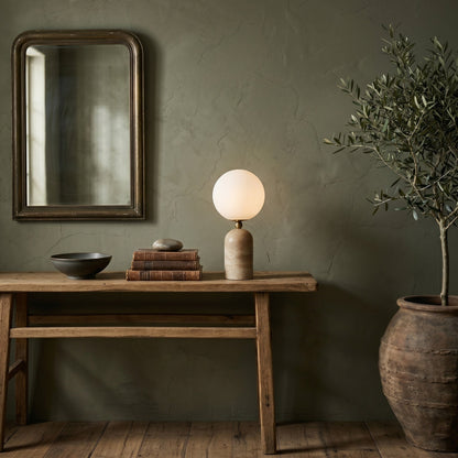 Aseneth Travertine Table Lamp