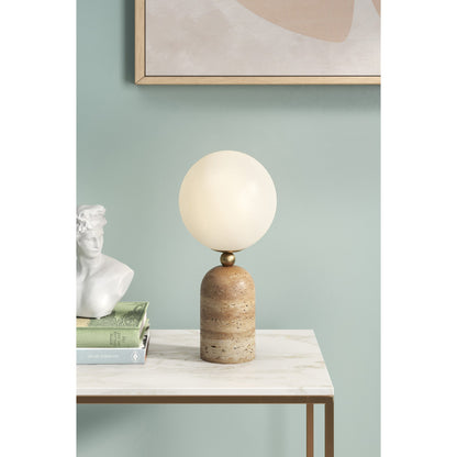 Aseneth Travertine Table Lamp