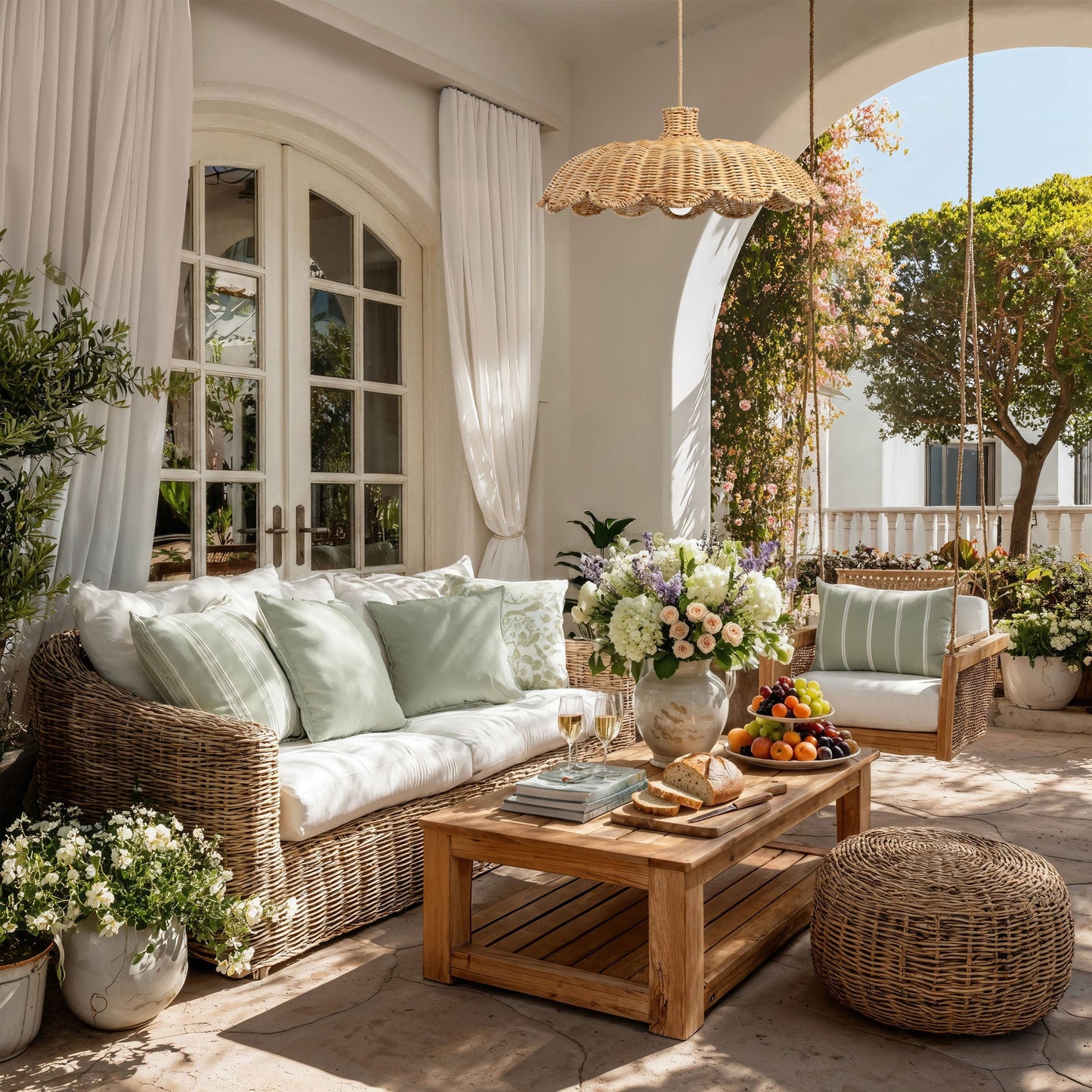 Aurelia Rattan Pendant Lamp