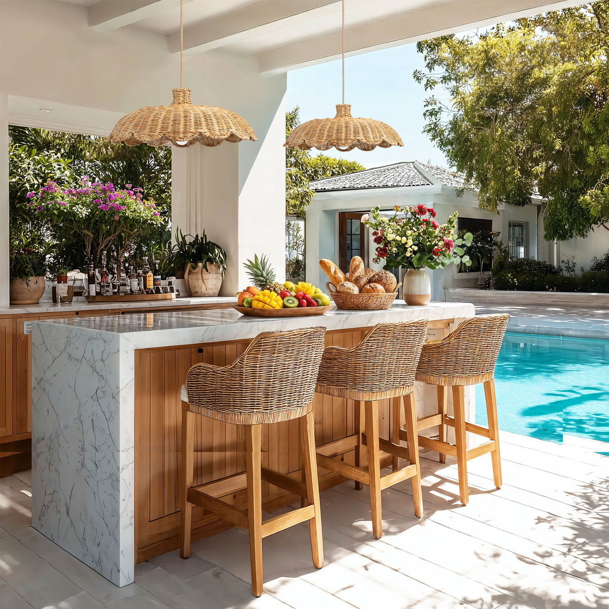 Aurelia Rattan Pendant Lamp
