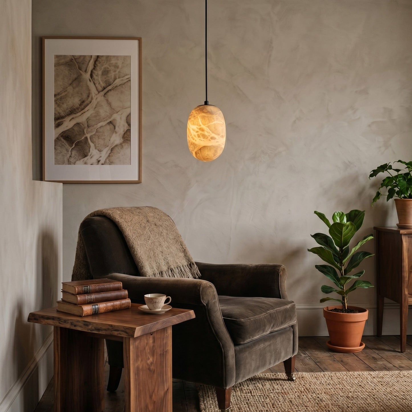 Aurora Alabaster Pendant Lamp