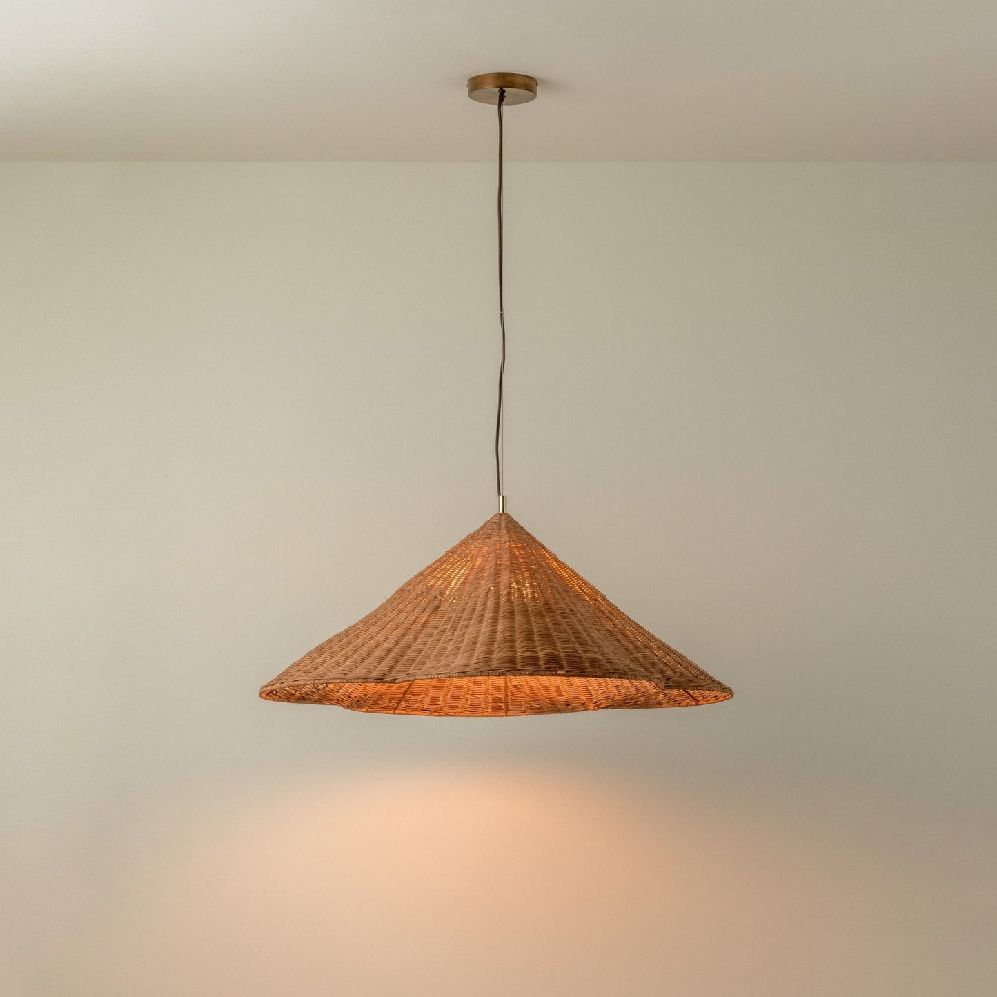 Bardi Scalloped Rattan Pendant Lamp
