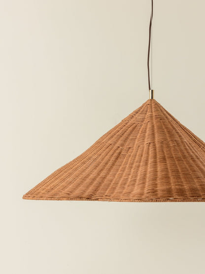 Bardi Scalloped Rattan Pendant Lamp