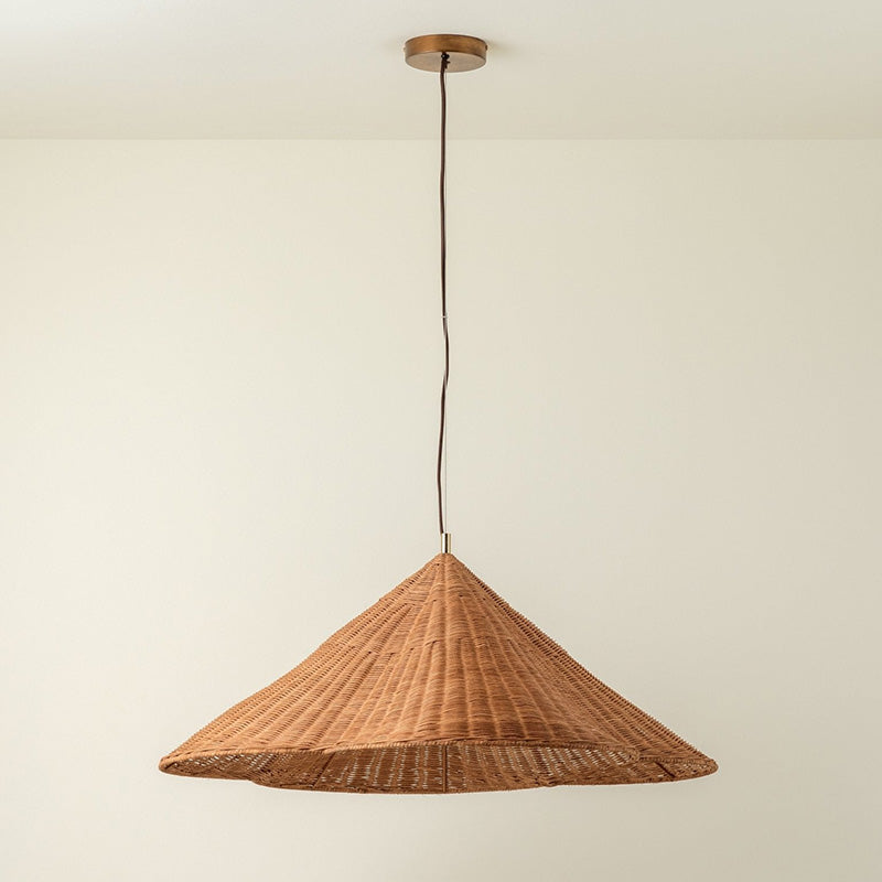 Bardi Scalloped Rattan Pendant Lamp